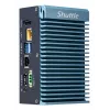 Shuttle Edge PC SPCEL02, Intel Celeron J6412, 1x HDMI, 2x 2.5G LAN, 1x COM, DIO (4x in, 4x out), 3x USB, 2x M.2, 12-24V, funcionamento contínuo 24/7, sem ventoinha, incl. suporte VESA e para calha DIN