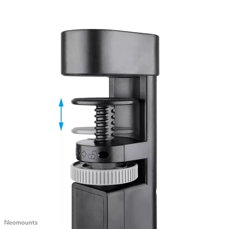 Neomounts DS22-840BL6 Tomada de secretária com grampo e ligações USB-C e USB-A – carregamento rápido