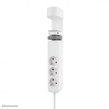 Neomounts DS22-840WH6 Tomada de secretária com grampo e ligações USB-C e USB-A – carregamento rápido
