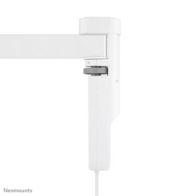 Neomounts DS22-840WH6 Tomada de secretária com grampo e ligações USB-C e USB-A – carregamento rápido
