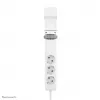 Neomounts DS22-840WH6 Tomada de secretária com grampo e ligações USB-C e USB-A – carregamento rápido