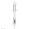Neomounts DS22-840WH6 Tomada de secretária com grampo e ligações USB-C e USB-A – carregamento rápido