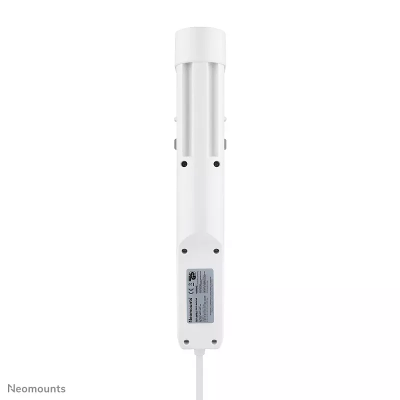 Neomounts DS22-840WH6 Tomada de secretária com grampo e ligações USB-C e USB-A – carregamento rápido