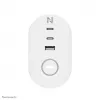 Neomounts DS22-840WH6 Tomada de secretária com grampo e ligações USB-C e USB-A – carregamento rápido