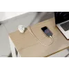 Neomounts DS22-840WH6 Tomada de secretária com grampo e ligações USB-C e USB-A – carregamento rápido