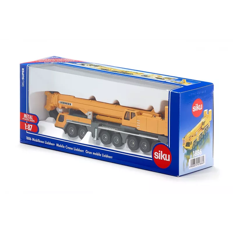 Siku Super 1886 Liebherr grua móvel veículo em miniatura, 1:87, laranja
