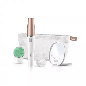 Depiladora facial Braun FaceSpa 851V Gold White