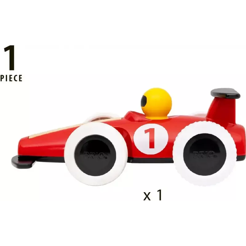 Carro de brinquedo Ravensburger BRIO Pull Back Motorized Big Race Car veículo de brinquedo