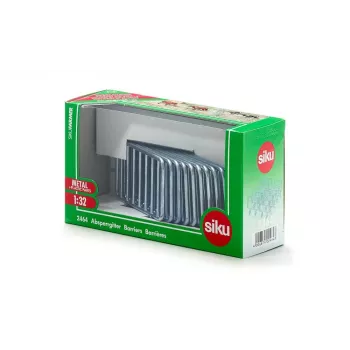 Figura de brinquedo Siku 10 barreiras metal prateado 3 anos