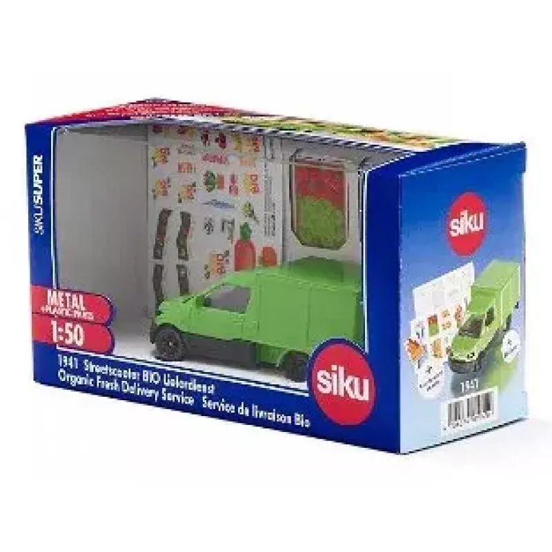Siku Streetscooter Organic Fresh Delivery Service Scooter modelo pré-montado 1:50
