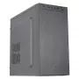 Aerocool CS108BKV1 Caixa de PC Micro ATX compacta alumínio escovado ventoinha de 80 mm preto