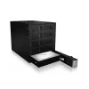 ICY BOX - IB-565SSK - Backplane, 5x SATA 3,5 HDD para 3x baía 5,25, Hot Swap, sem bandeja - preto