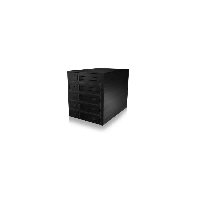 ICY BOX - IB-565SSK - Backplane, 5x SATA 3,5 HDD para 3x baía 5,25, Hot Swap, sem bandeja - preto