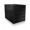ICY BOX - IB-565SSK - Backplane, 5x SATA 3,5 HDD para 3x baía 5,25, Hot Swap, sem bandeja - preto