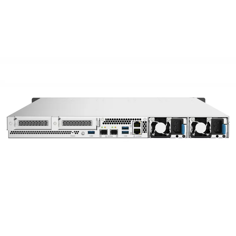 QNAP TS-h1090FU NAS Rack (1U) EPYC 7232P 64 GB DDR4 0 TB QuTS hero Black, cinzento
