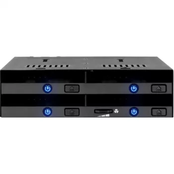 Gaveta amovível Icy Dock MB014SP-B R1 preto – 1x baía de disco SATA de 3,5 polegadas, compatível com hot-swap