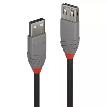 Cabo de extensão USB 2.0 Type-A Lindy 0,2m, Anthra Line
