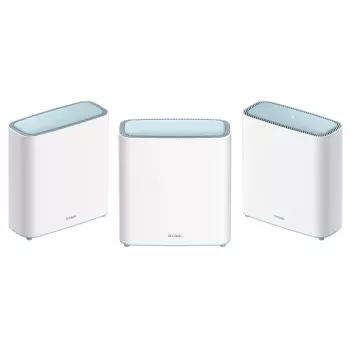 Sistema Mesh D-Link EAGLE PRO AI AX3200 (pack de 3), branco, interno, sistema Mesh, alimentação, estado, 740 m², dualband (2,4 GHz / 5 GHz)