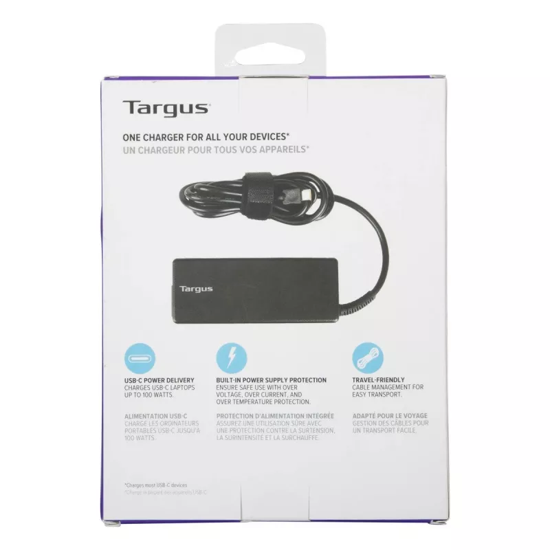 Fonte de alimentação/carregador para interior Targus APA108EU 100 W preto
