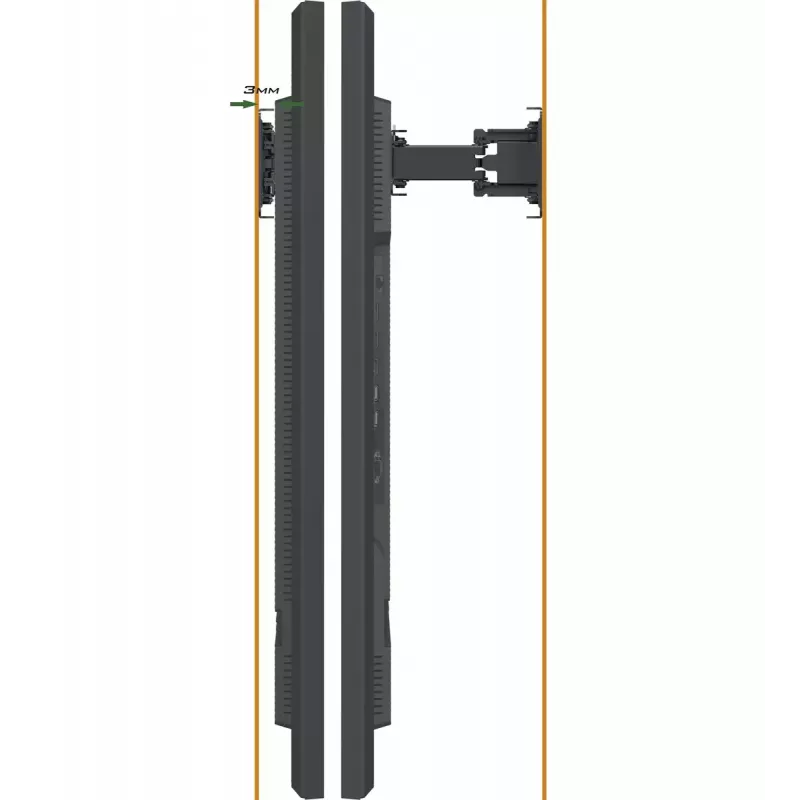 Suporte de parede iiyama MD-WM0001 para ecrãs de sinalização digital 165,1 cm (65 polegadas) preto