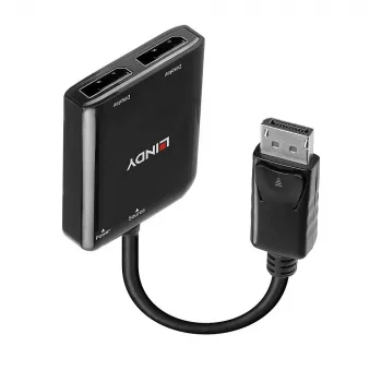 Hub de interface Lindy 38430 DisplayPort 21600 Mbit/s preto