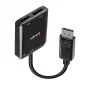 Hub de interface Lindy 38430 DisplayPort 21600 Mbit/s preto
