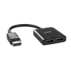 Hub de interface Lindy 38430 DisplayPort 21600 Mbit/s preto
