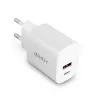 Lindy 73413 carregador USB-A e USB-C, 20 W, Power Delivery, 100–240 V, branco