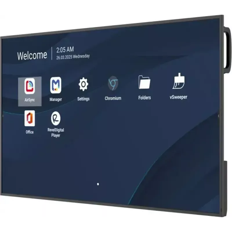 Ecrã LCD comercial de 50 polegadas 4K VIEWSONIC CDE5014-2C, 3840×2160, 500 cd/m², Android 14, Wi‑Fi, 24/7