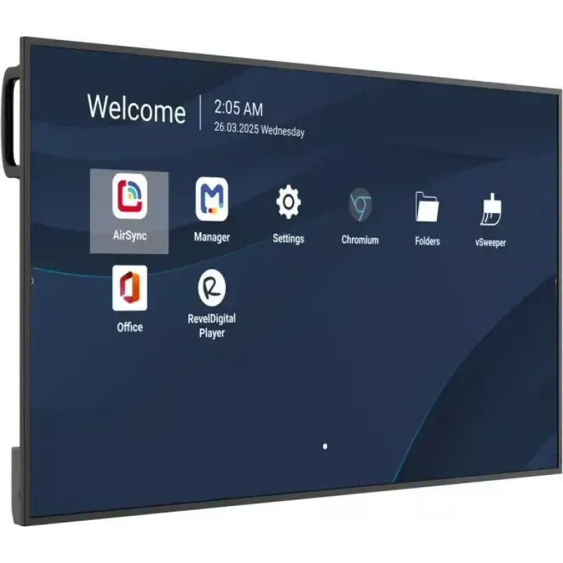 Ecrã LCD comercial de 50 polegadas 4K VIEWSONIC CDE5014-2C, 3840×2160, 500 cd/m², Android 14, Wi‑Fi, 24/7