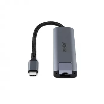 Hub Lindy USB 3.2 Gen 2 Type-C e Gigabit Ethernet