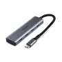 Lindy 43414 hub USB 3.2 Gen 2 Type-C de 4 portas, 4x USB-C, de secretária