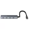 Lindy 43414 hub USB 3.2 Gen 2 Type-C de 4 portas, 4x USB-C, de secretária