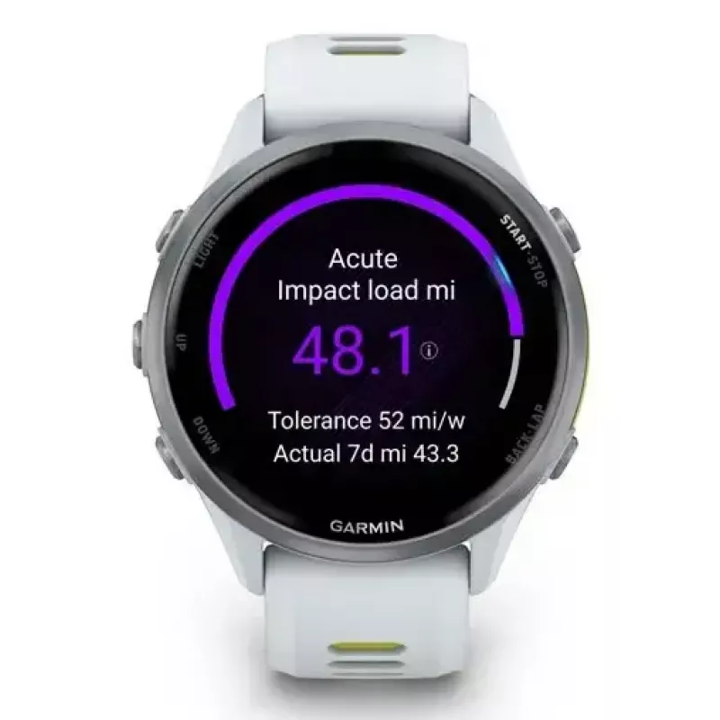 Garmin Forerunner 970 Titanium 010-02969-11 smartwatch desportivo, Whitestone/Amp Yellow
