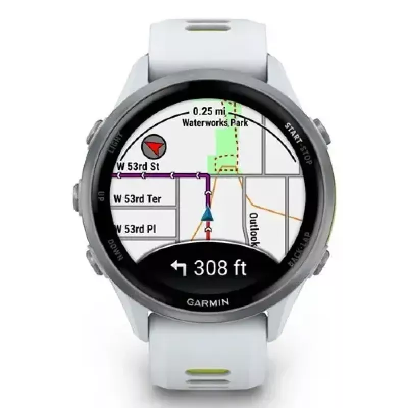 Garmin Forerunner 970 Titanium 010-02969-11 smartwatch desportivo, Whitestone/Amp Yellow