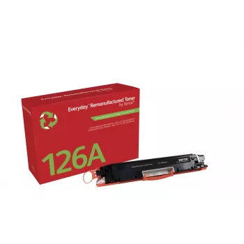 Toner preto recondicionado Everyday™ da Xerox compatível com HP 126A (CE310A), capacidade padrão
