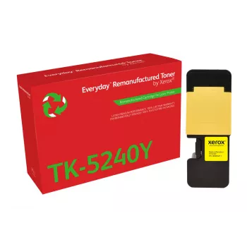 Toner amarelo recondicionado Everyday™ da Xerox compatível com Kyocera TK-5240Y, capacidade padrão