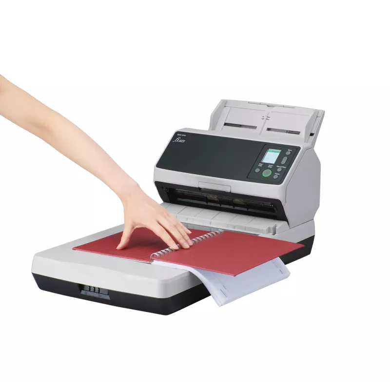 Scanner Ricoh fi-8270 ADF + alimentador 600 x 600 DPI A4 preto, cinzento