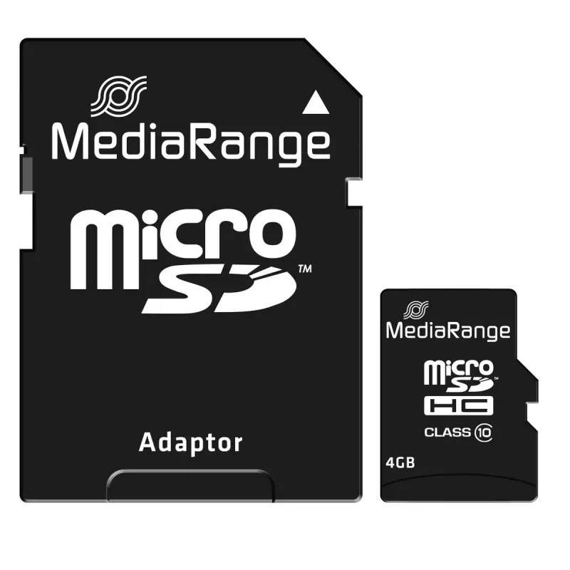 Cartão de memória MediaRange 4 GB MicroSDHC Class 10 MR956