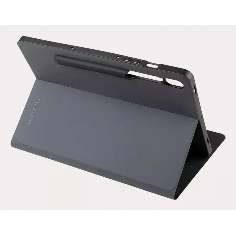 Tucano Gala TAB-GSS9P2-DG capa folio para Samsung Galaxy Tab S9+ / S9 FE+ de 12,4 polegadas, cinzenta