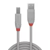 Cabo Lindy 3 m USB 2.0 Type-A para B, Anthra Line, cinzento