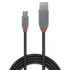 Cabo Lindy 3 m USB 2.0 Type-A para Mini-B, Anthra Line