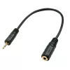 Adaptador de áudio Lindy ficha 2,5 mm para conector fêmea 3,5 mm