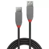 Cabo de extensão Lindy 0,5 m USB 2.0 Type-A, Anthra Line