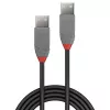 Cabo Lindy 1 m USB 2.0 Type-A para A, Anthra Line