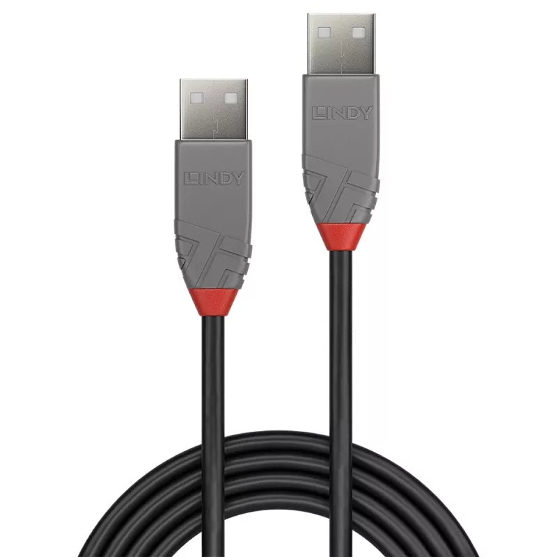 Cabo Lindy 1 m USB 2.0 Type-A para A, Anthra Line