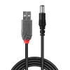 Cabo USB 2.0 Type-A para DC 5,5 mm Lindy, 1,5 m
