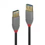 Cabo de extensão USB 3.2 Type-A Lindy 1 m, 5Gbit/s, Anthra Line