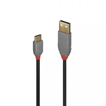 Cabo USB 2.0 Lindy 2 m Type-A para C, Anthra Line
