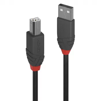 Cabo USB 2.0 Lindy 7,5 m Type-A para Type-B, Anthra Line
